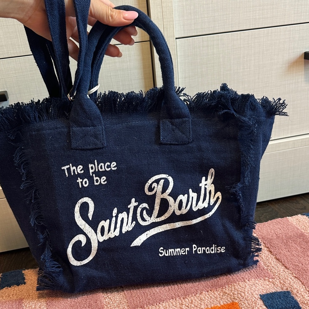 MC2 colette linen 61 blue Navy bag